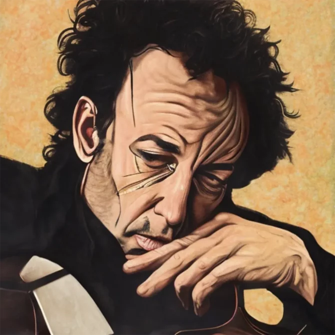 Bruce-Springsteen in the style of Caravaggio     10
